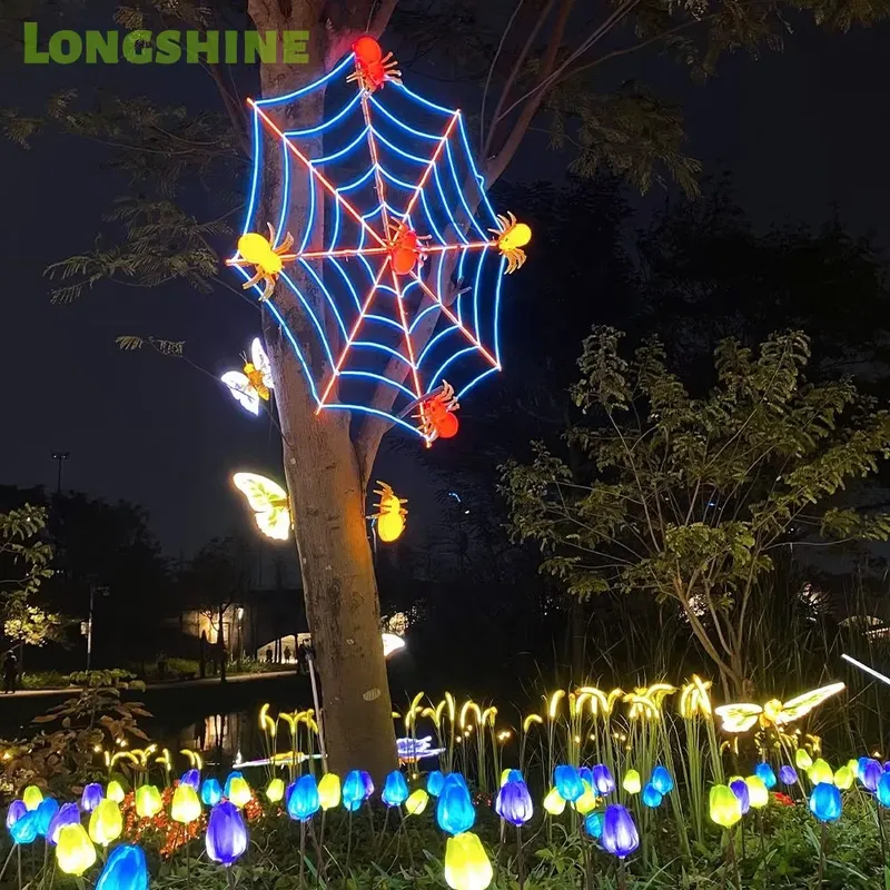 for Halloween Spider Web Led L - Wall Decor Lighting Tree ulasan dan harga