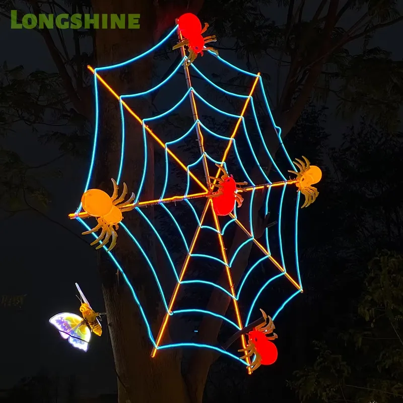 for Halloween Spider Web Led L - Wall Decor Lighting Tree ulasan dan harga
