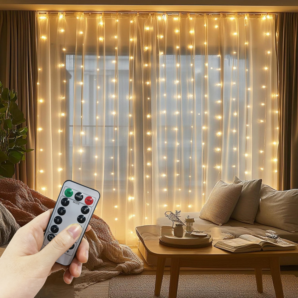3/4/6m Fairy Lamp with 8 Mode  - Fairy Light Curtain ulasan dan harga