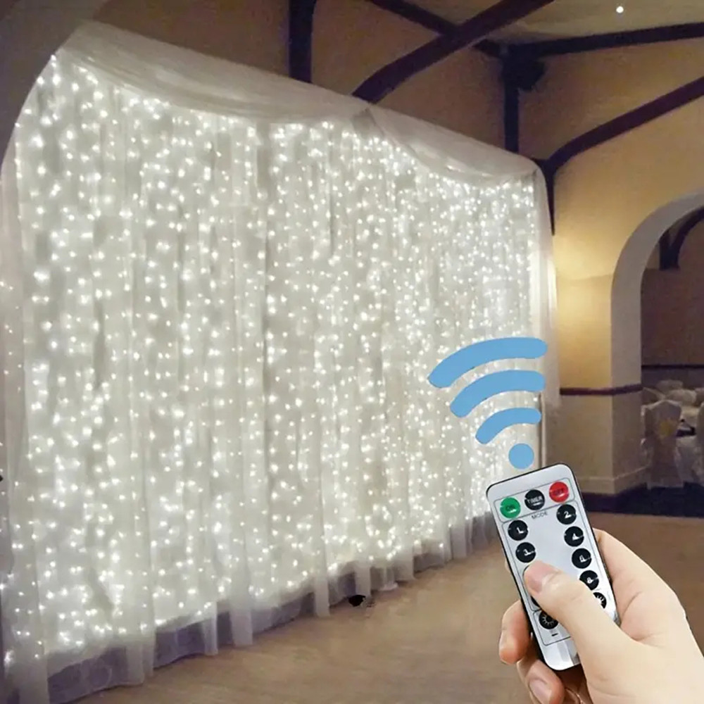 3/4/6m Fairy Lamp with 8 Mode  - Fairy Light Curtain ulasan dan harga