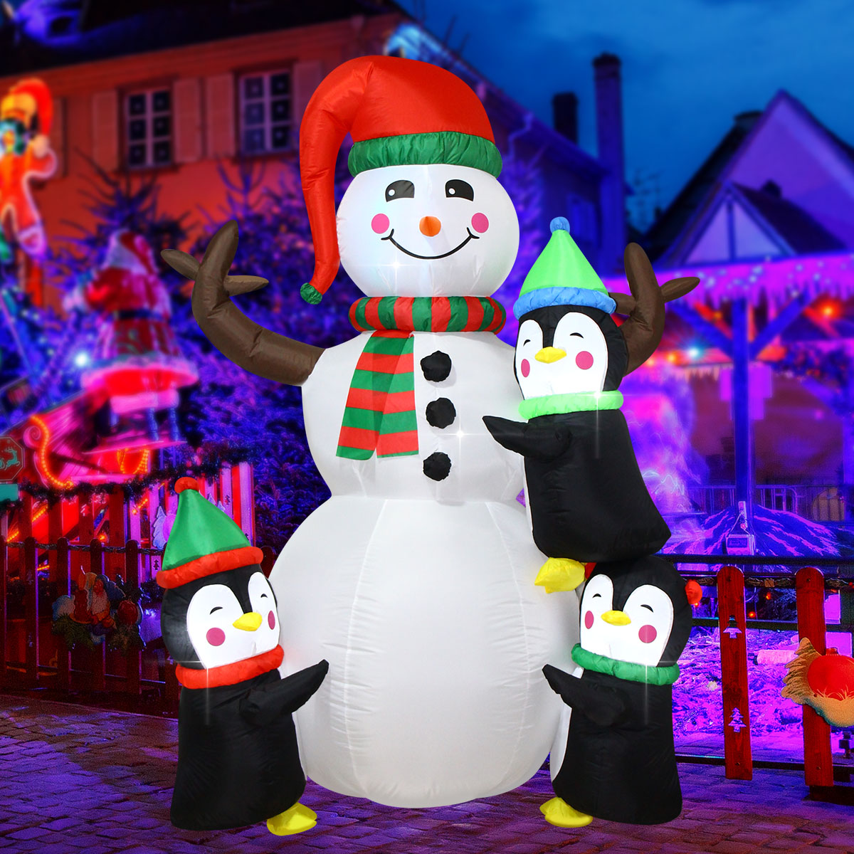 Christmas Inflatable Outdoor D - Yard Lighting Decor ulasan dan harga