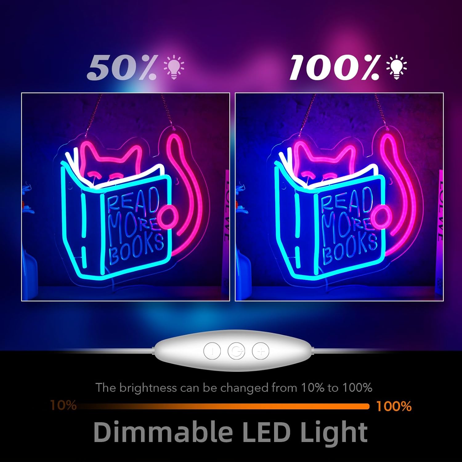 Read More Books Neon Sign Read - Lighting Decor And More ulasan dan harga
