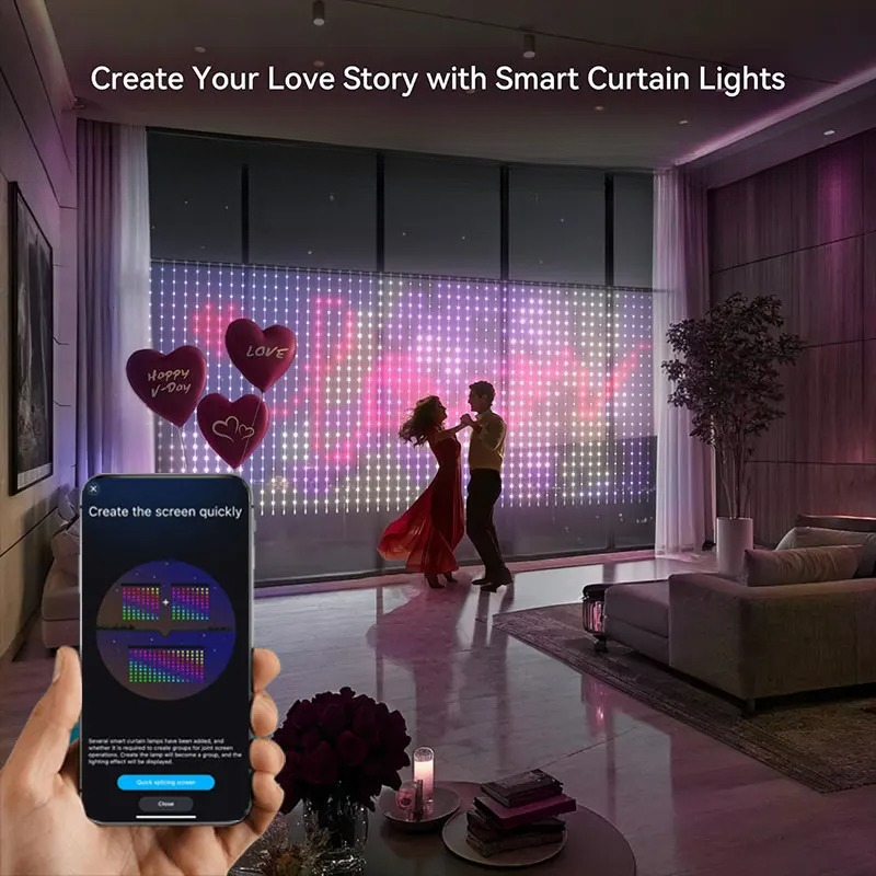 LED Smart Curtain Lights Home  - Fairy Light Curtain ulasan dan harga