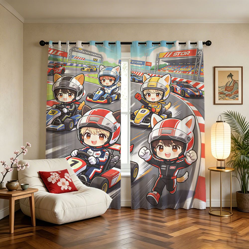 Kart Racing Cartoon Digital Pr - Decor Kart Lighting ulasan dan harga