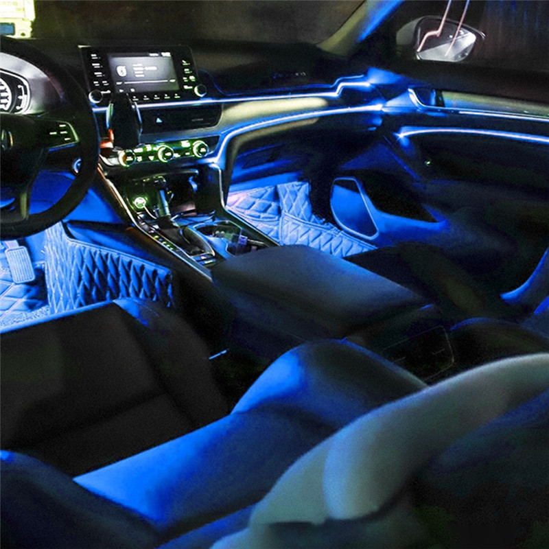 2M Car Interior LED Strip Ligh - Lighting Decor Inc ulasan dan harga