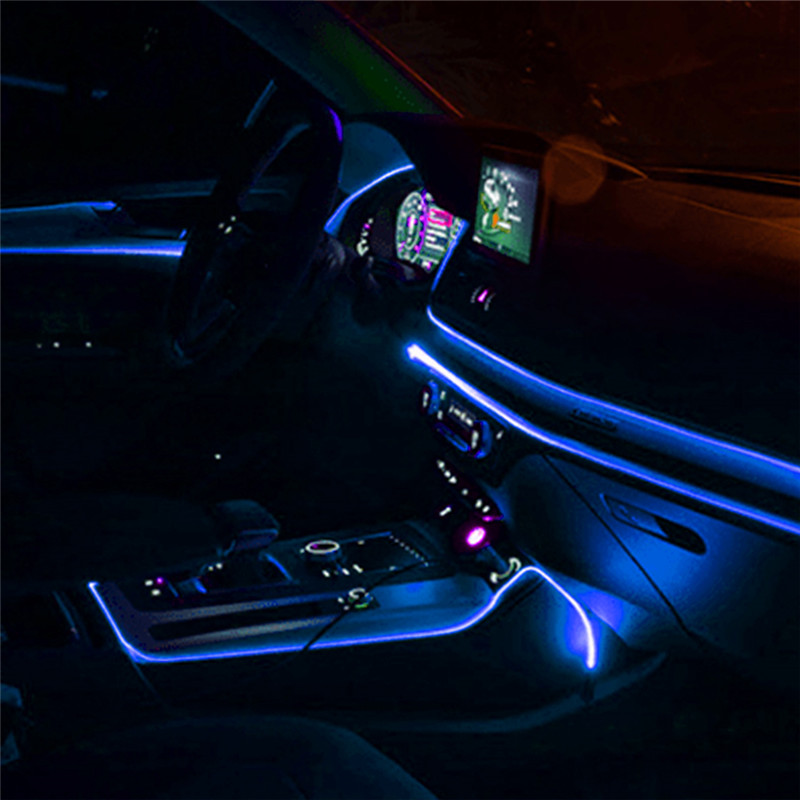 2M Car Interior LED Strip Ligh - Lighting Decor Inc ulasan dan harga