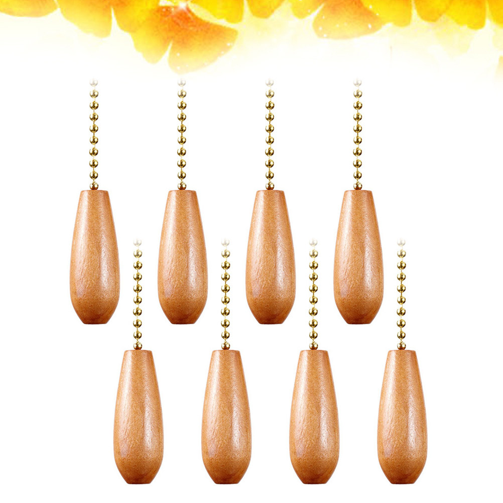 8Pcs Wooden Light Hanging Pend - Decor Lighting Ceiling Fans ulasan dan harga