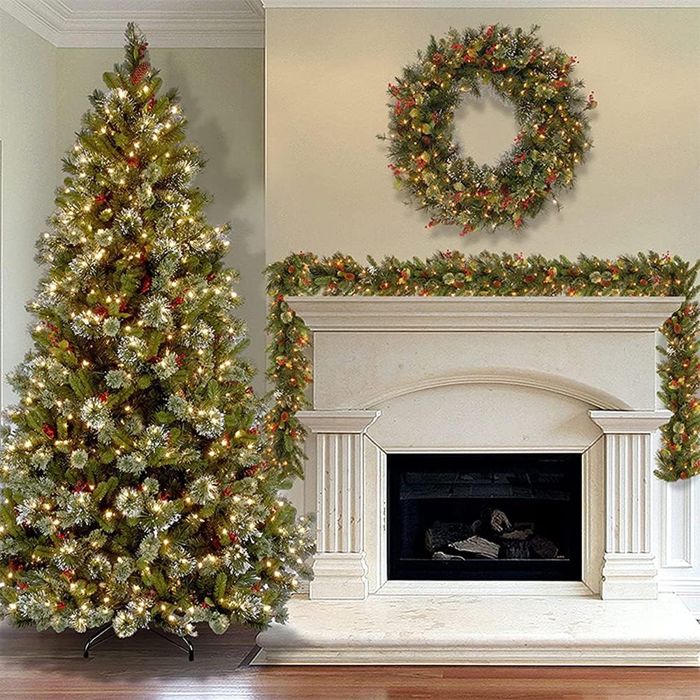 2.7m Rattan Christmas Wreath W - Wall Decor Lighting Tree ulasan dan harga