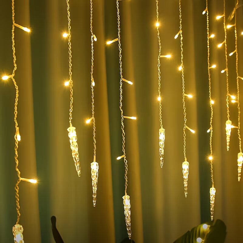 100LEDs Icicle Curtain Lights  - Fairy Light Curtain ulasan dan harga