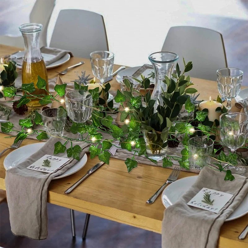 Green Ivy 210cm LED Light Stri - Wall Decor Lighting Tree ulasan dan harga