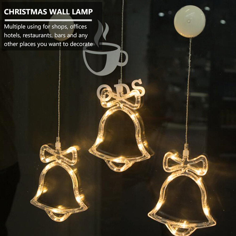 3Pcs Christmas Tree Wall Sucti - Wall Decor Lighting Tree ulasan dan harga