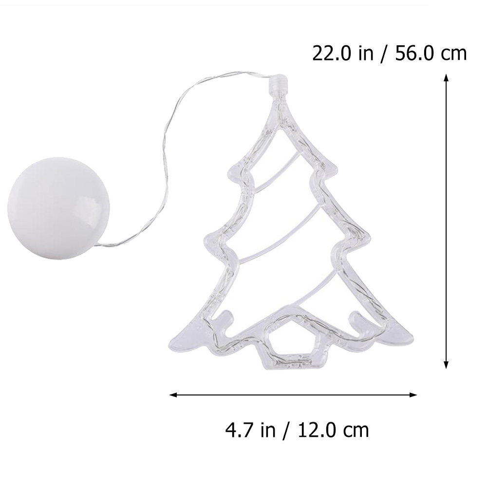 3Pcs Christmas Tree Wall Sucti - Wall Decor Lighting Tree ulasan dan harga