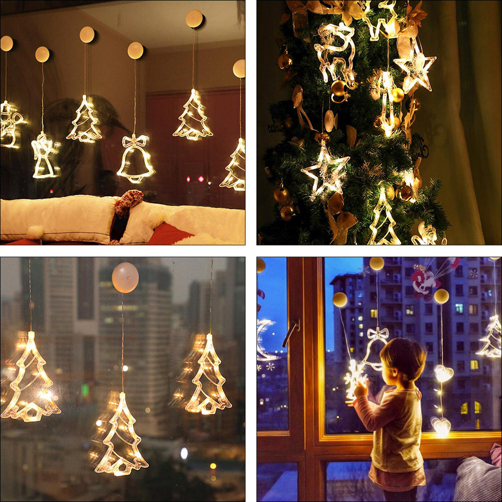 3Pcs Christmas Tree Wall Sucti - Wall Decor Lighting Tree ulasan dan harga