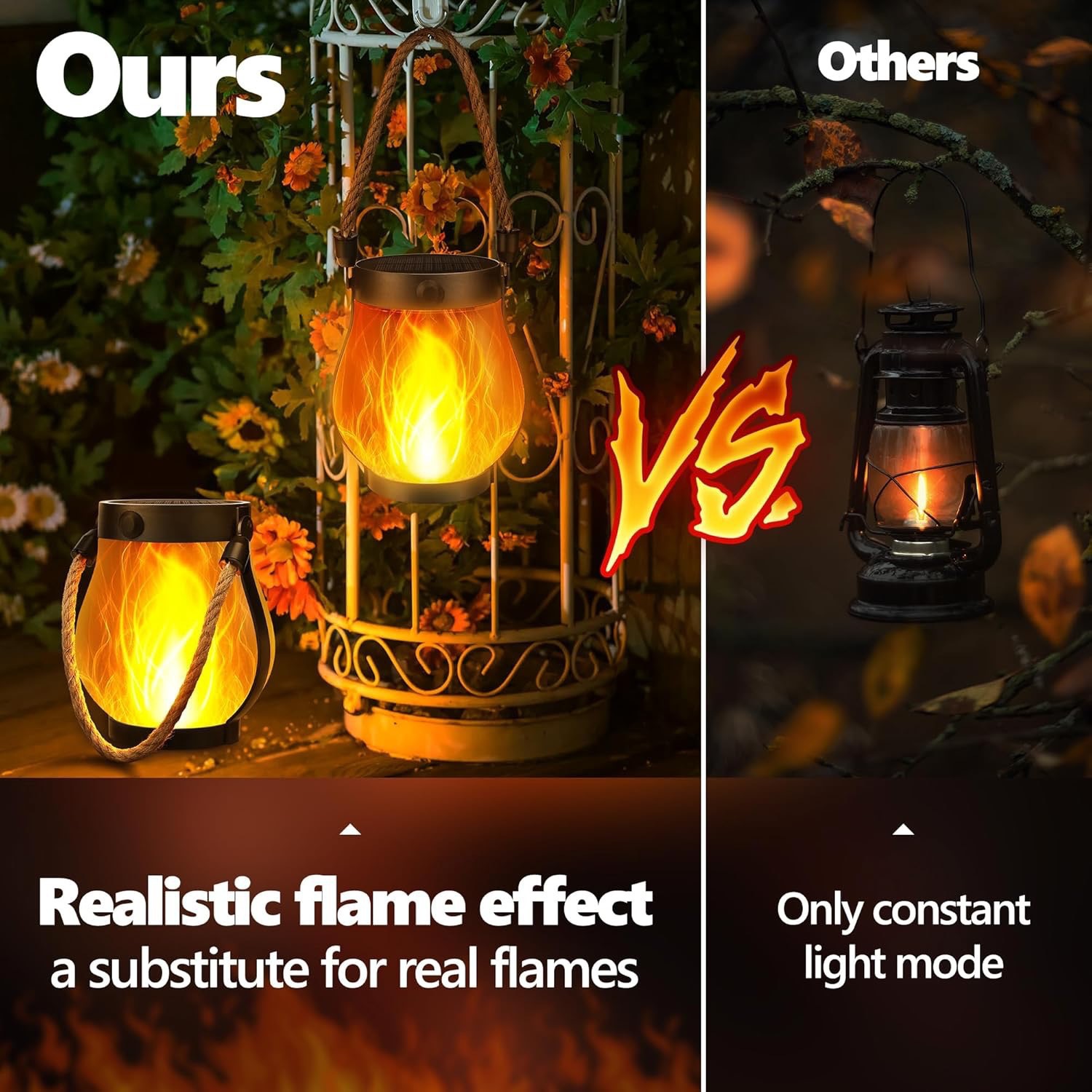3D Flickering Solar Flame Rope - Lighting Decor Inc ulasan dan harga