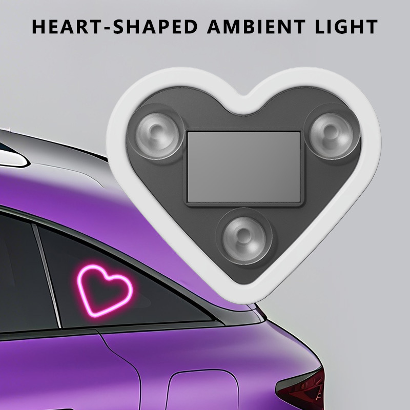 Solar-Powered Heart-Shaped Car - Lighting Decor Inc ulasan dan harga