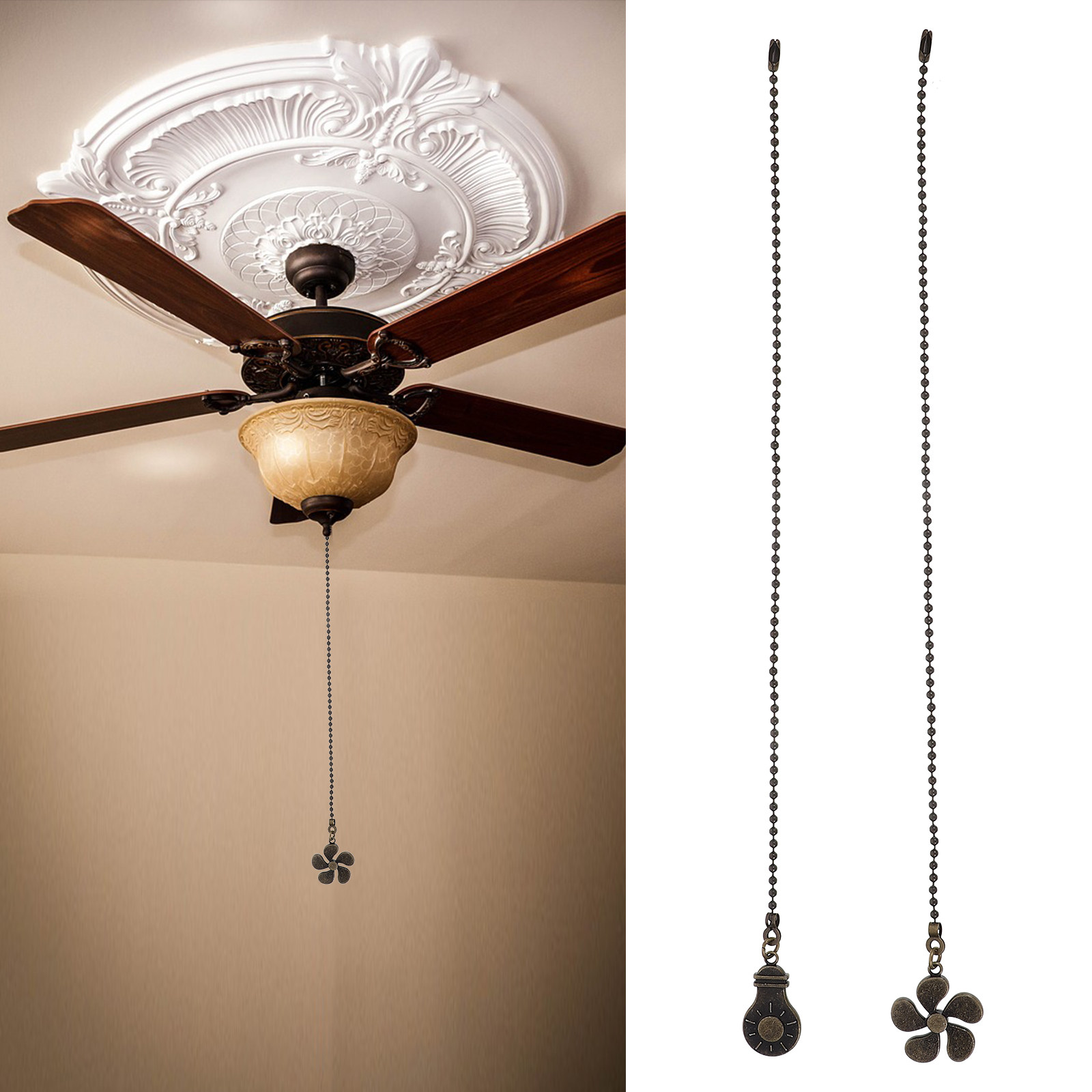 2Pcs Ceiling Fan Pendants Uniq - Decor Lighting Ceiling Fans ulasan dan harga