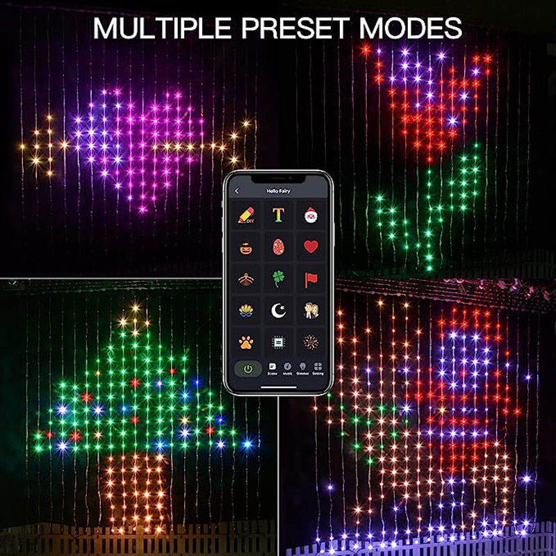 Festive LED Curtain Fairy Ligh - Fairy Light Curtain ulasan dan harga