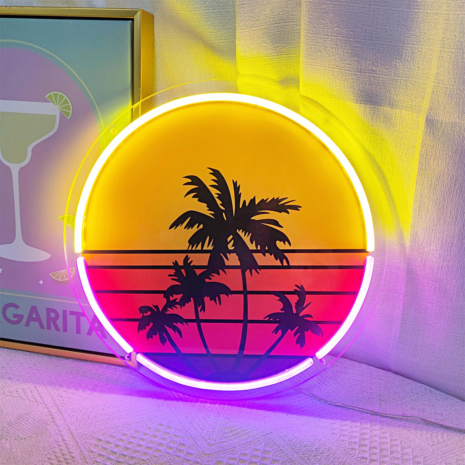 Sunset neon light suitable for - Wall Decor Lighting Tree ulasan dan harga