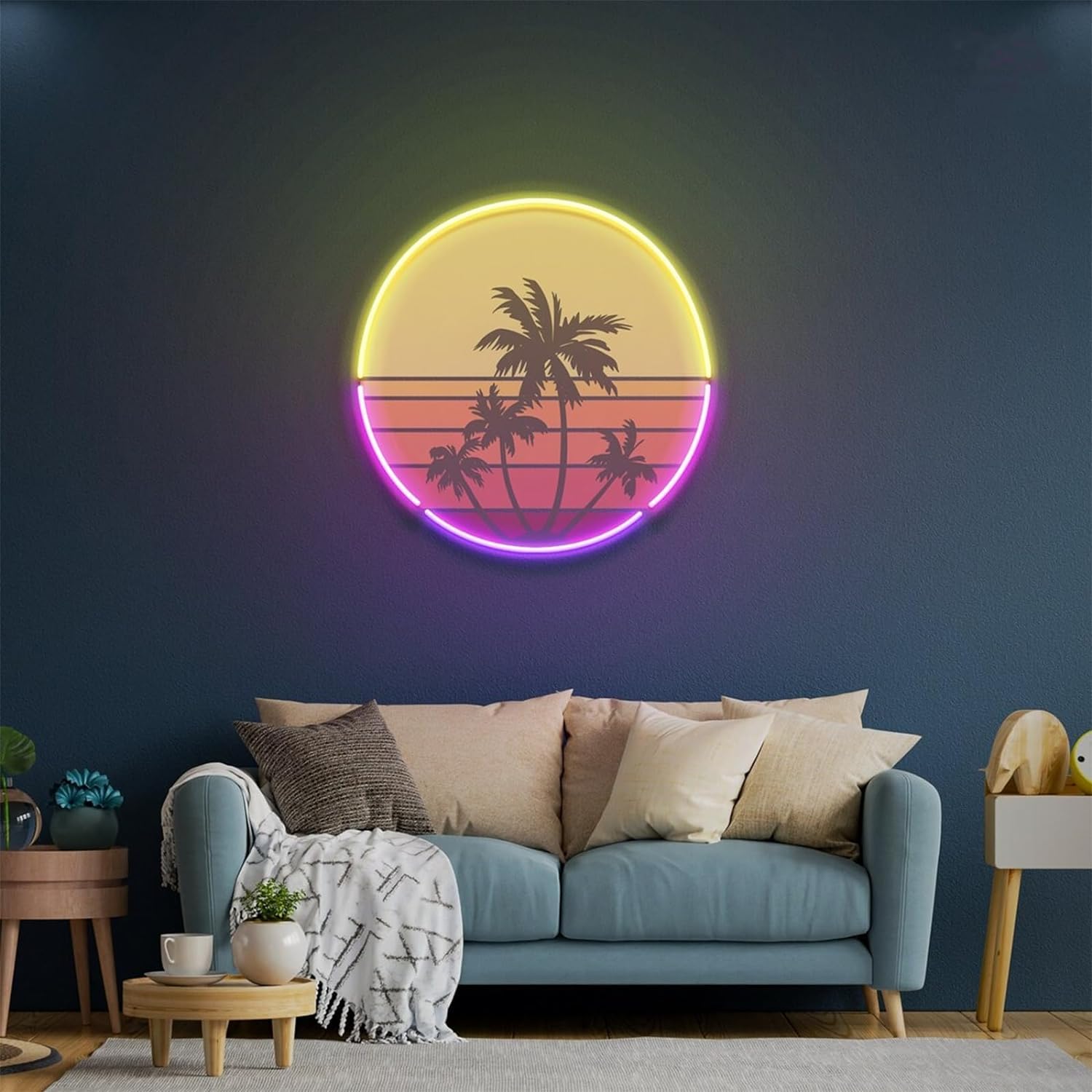 Sunset neon light suitable for - Wall Decor Lighting Tree ulasan dan harga
