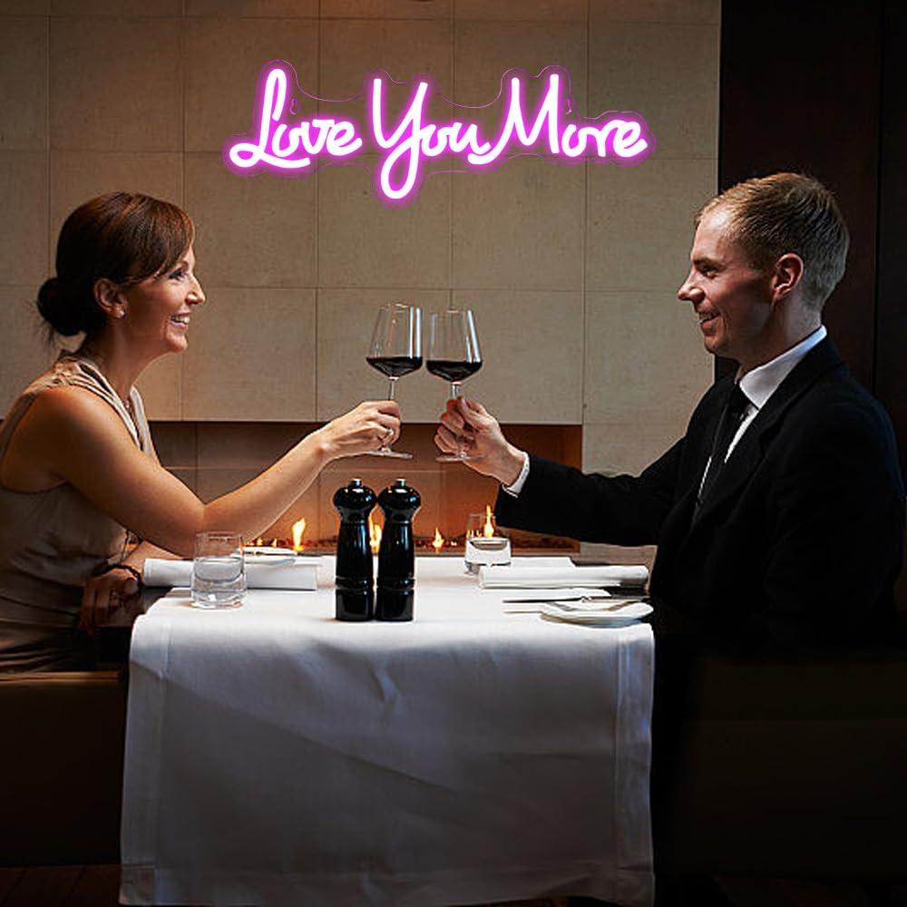 Love You More Neon Sign USB Di - Lighting Decor And More ulasan dan harga