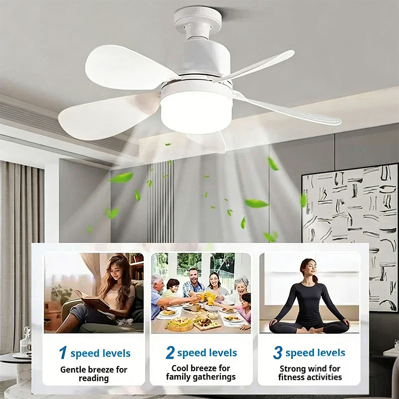 E27 Screw Ceiling Fan Light wi - Decor Lighting Ceiling Fans ulasan dan harga