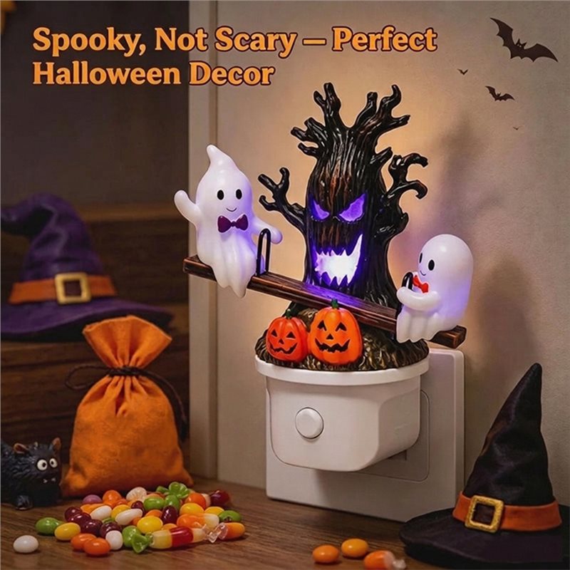 YANA50I Halloween Decor For Be - Wall Decor Lighting Tree ulasan dan harga