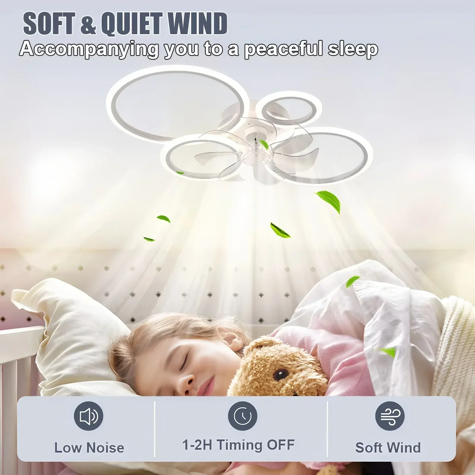 Ring Ceiling Fan with LED Ligh - Decor Lighting Ceiling Fans ulasan dan harga