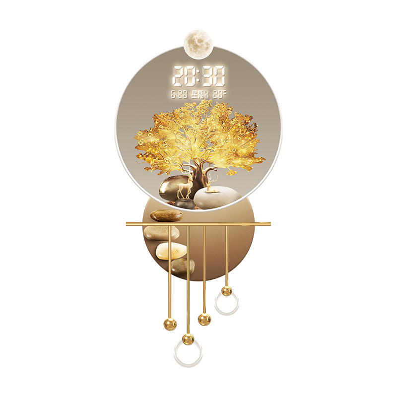 Light luxury style, wealth tre - Wall Decor Lighting Tree ulasan dan harga