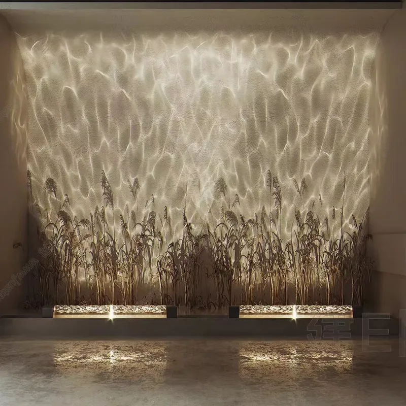 Smart 3D Wall Wash Flame Proje - Lighting Decor Living Room ulasan dan harga
