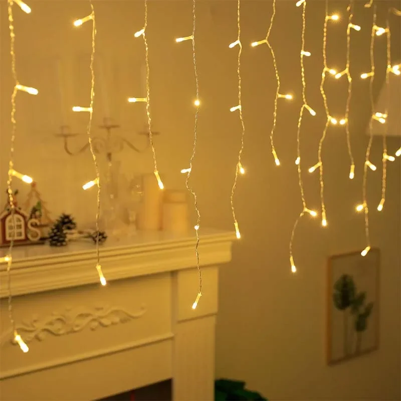 Christmas Lights Outdoor Decor - Fairy Light Curtain ulasan dan harga