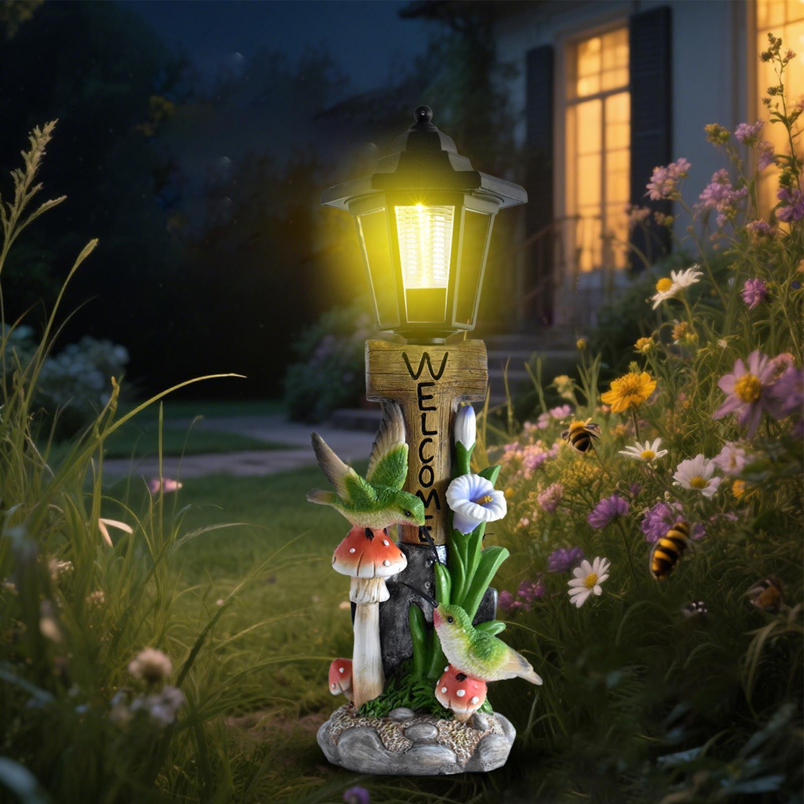 Solar Garden Lights Statue Aut - Yard Lighting Decor ulasan dan harga