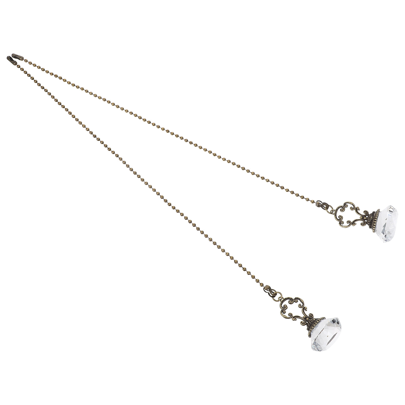 2Pcs Crystal Ceiling Fan Pull  - Decor Lighting Ceiling Fans ulasan dan harga