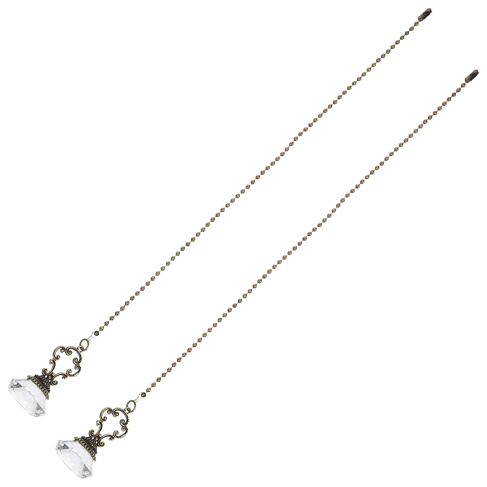 2Pcs Crystal Ceiling Fan Pull  - Decor Lighting Ceiling Fans ulasan dan harga