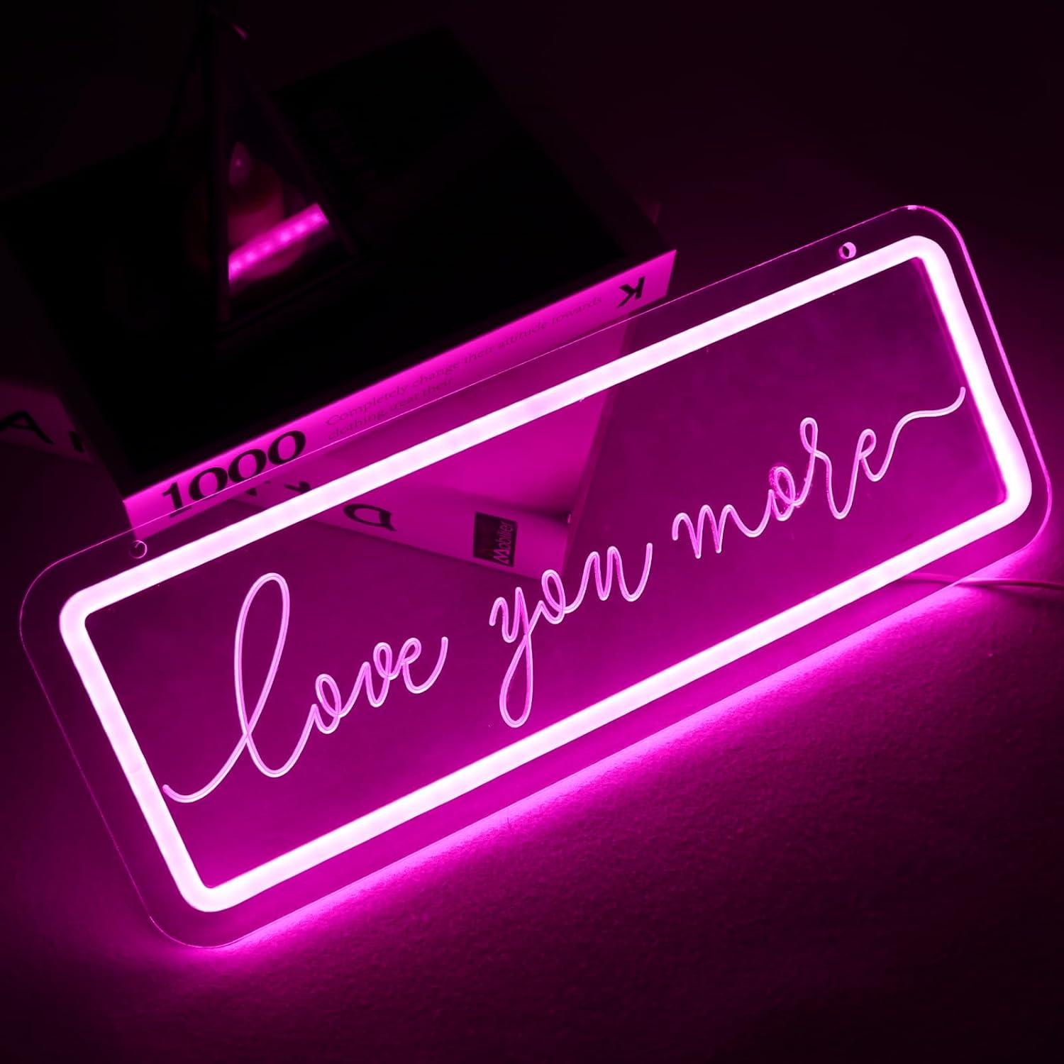 Love You More Neon Sign LED Ne - Lighting Decor And More ulasan dan harga