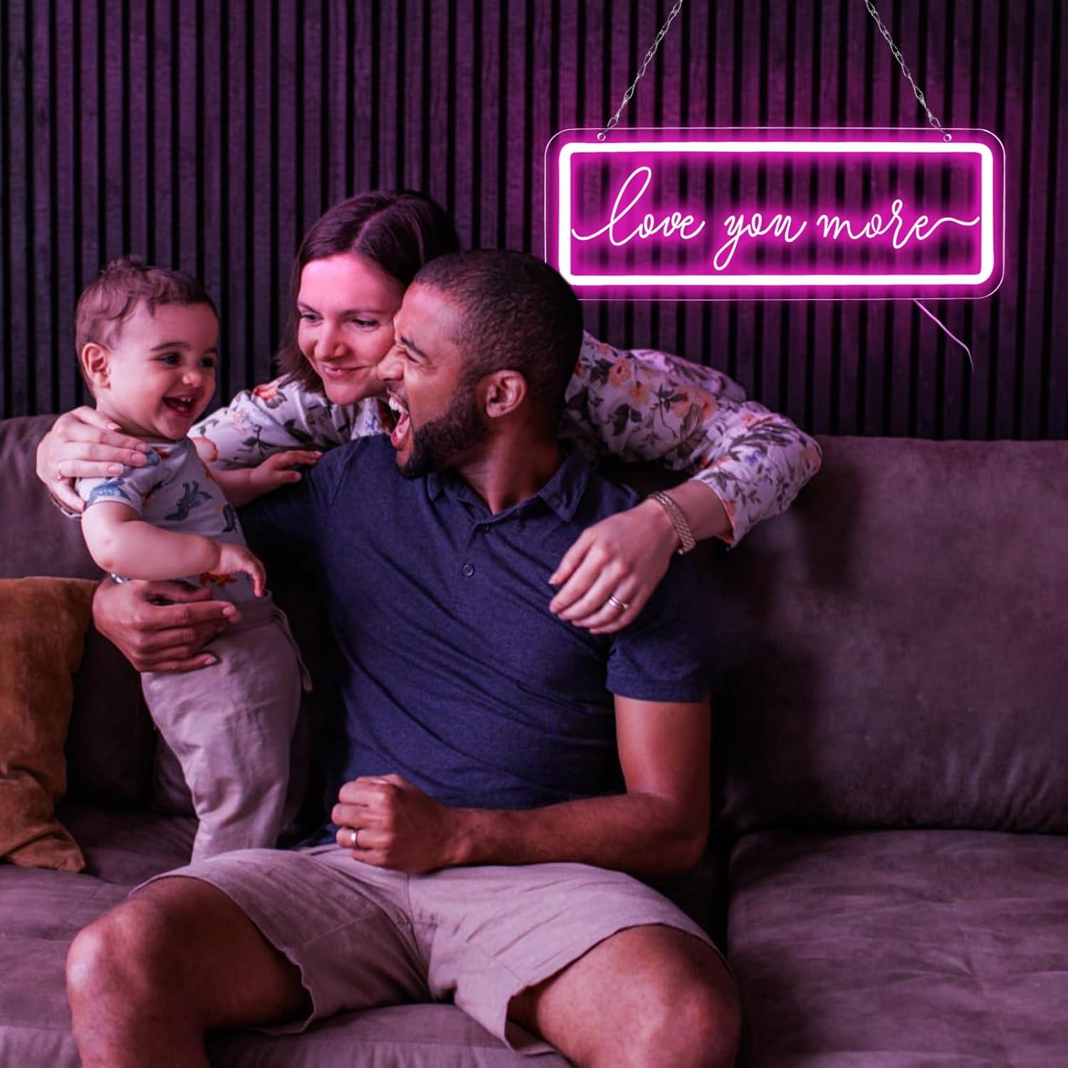 Love You More Neon Sign LED Ne - Lighting Decor And More ulasan dan harga