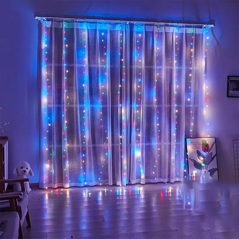 USB LED Curtain Lights Wedding - Fairy Light Curtain ulasan dan harga