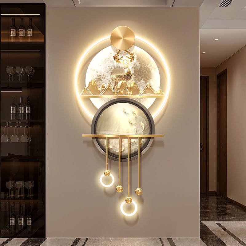 nq- Light Luxury Fortune Tree  - Wall Decor Lighting Tree ulasan dan harga