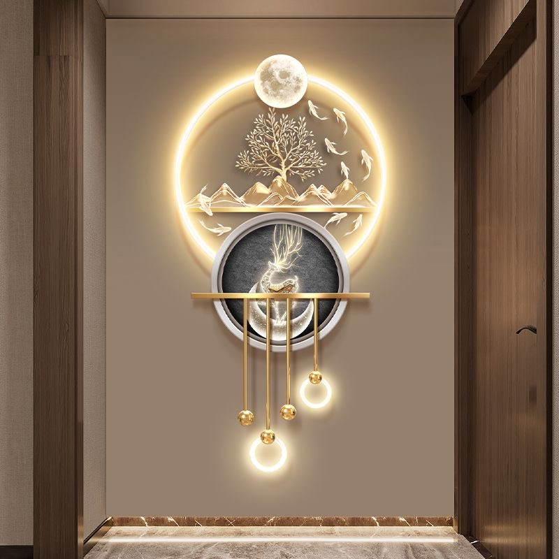 nq- Light Luxury Fortune Tree  - Wall Decor Lighting Tree ulasan dan harga