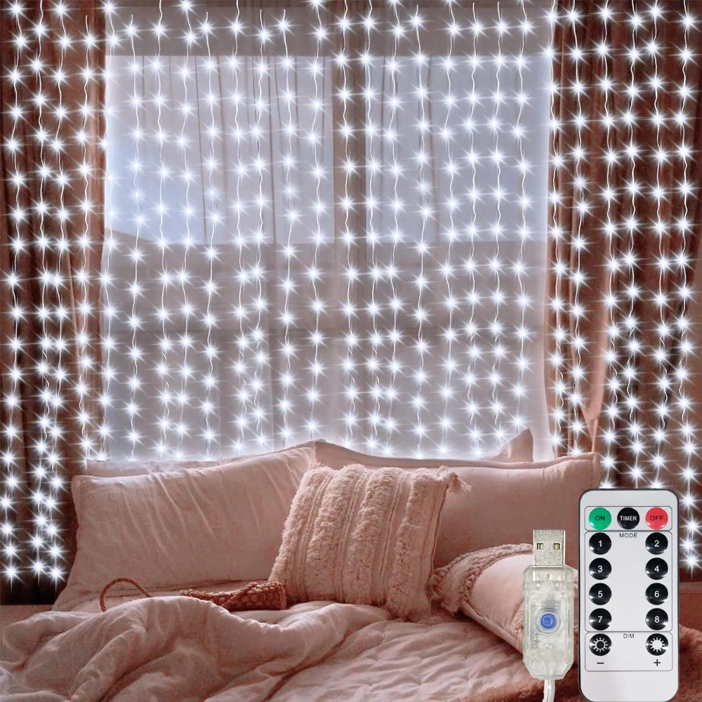 LED Curtain String Lights Garl - Fairy Light Curtain ulasan dan harga