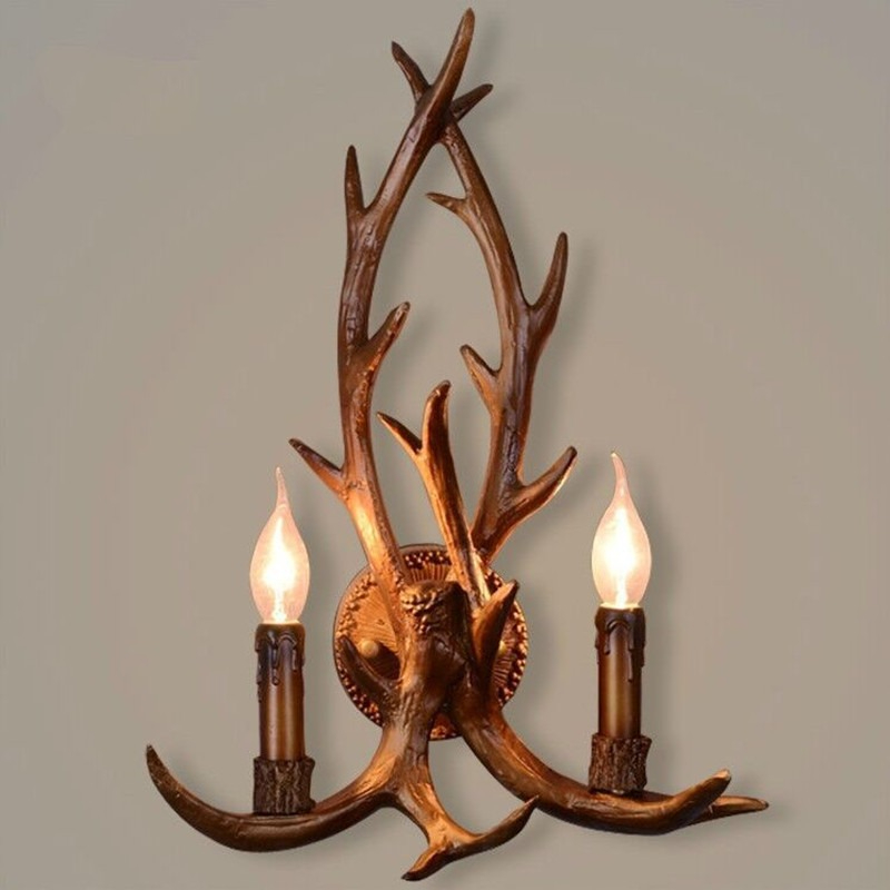 Wooden Feeling Resin Decorativ - Wall Decor Lighting Tree ulasan dan harga