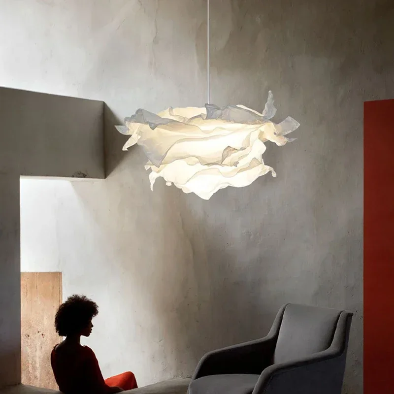 Minimalist White Paper Chandel - Lighting Decor Living Room ulasan dan harga