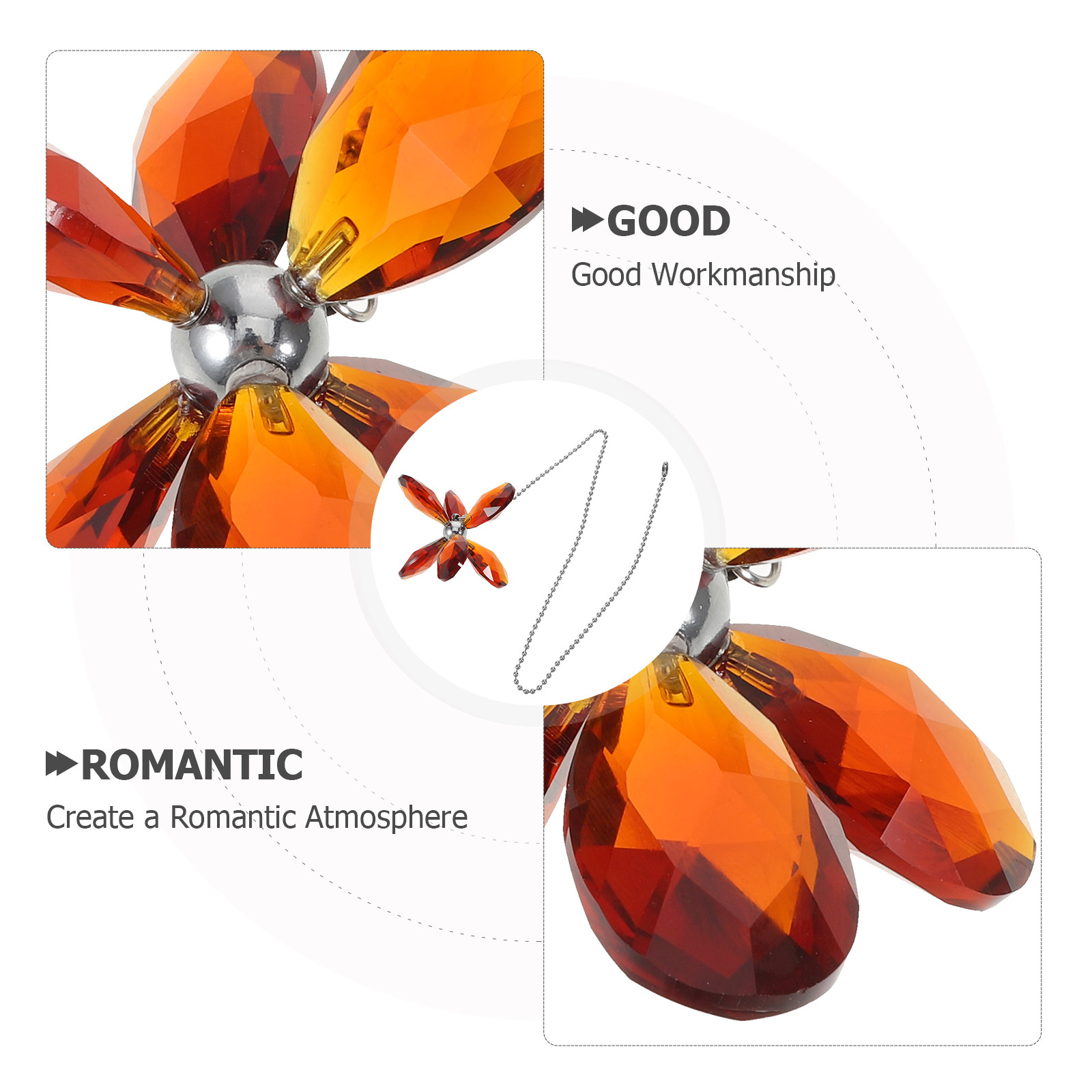 Crystal Flower Ceiling Fan Pul - Decor Lighting Ceiling Fans ulasan dan harga