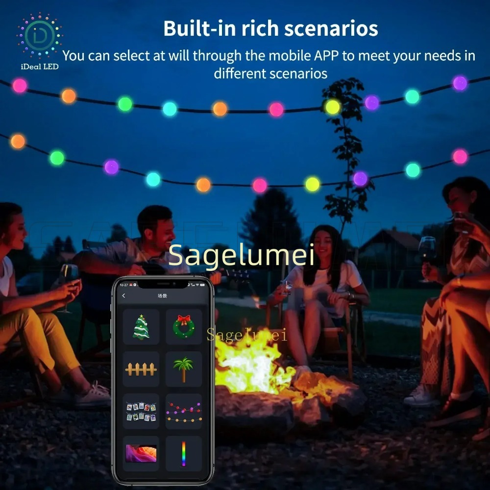 RGB Dreamcolor WS2812B Led Str - Fairy Light Curtain ulasan dan harga