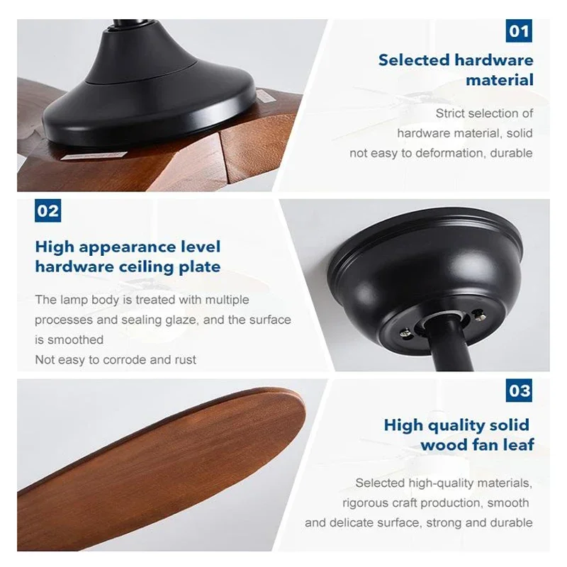 42 52 60in Ceiling Fan Wood In - Decor Lighting Ceiling Fans ulasan dan harga