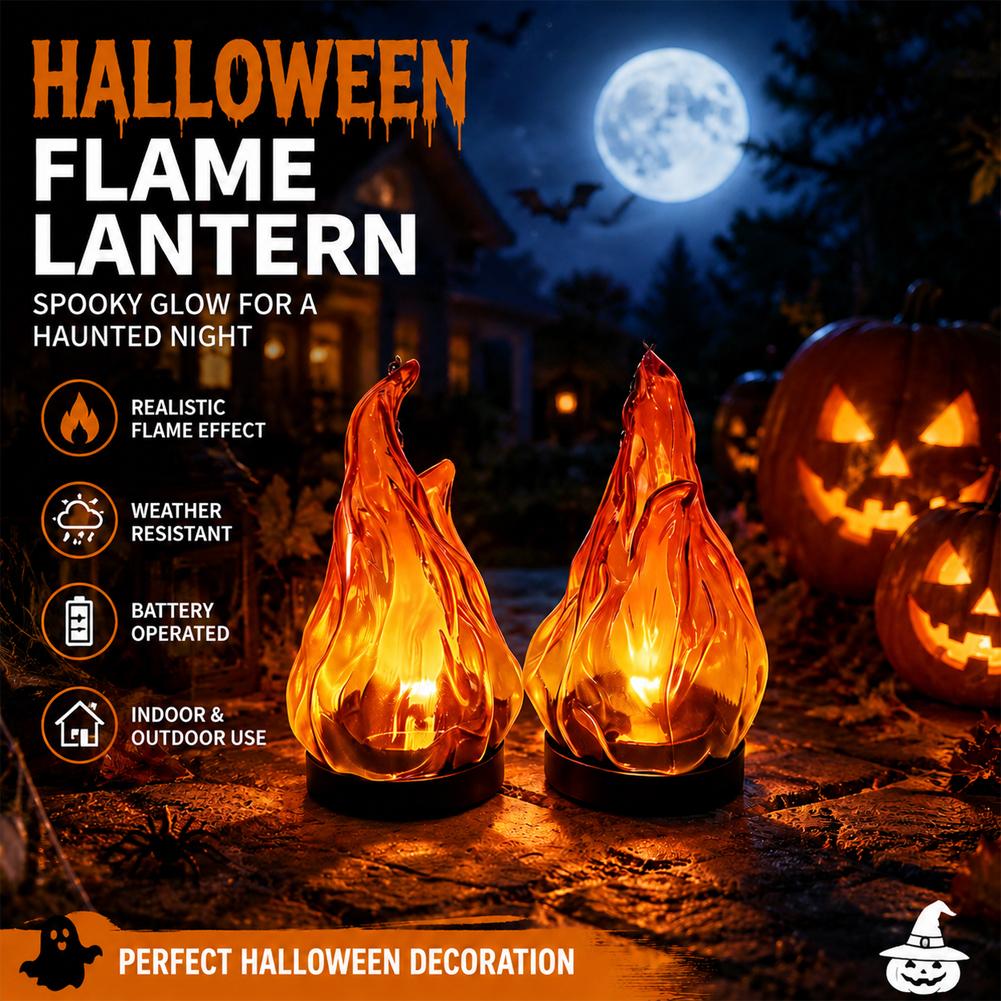Solar Flame Hanging Lantern Li - Yard Lighting Decor ulasan dan harga