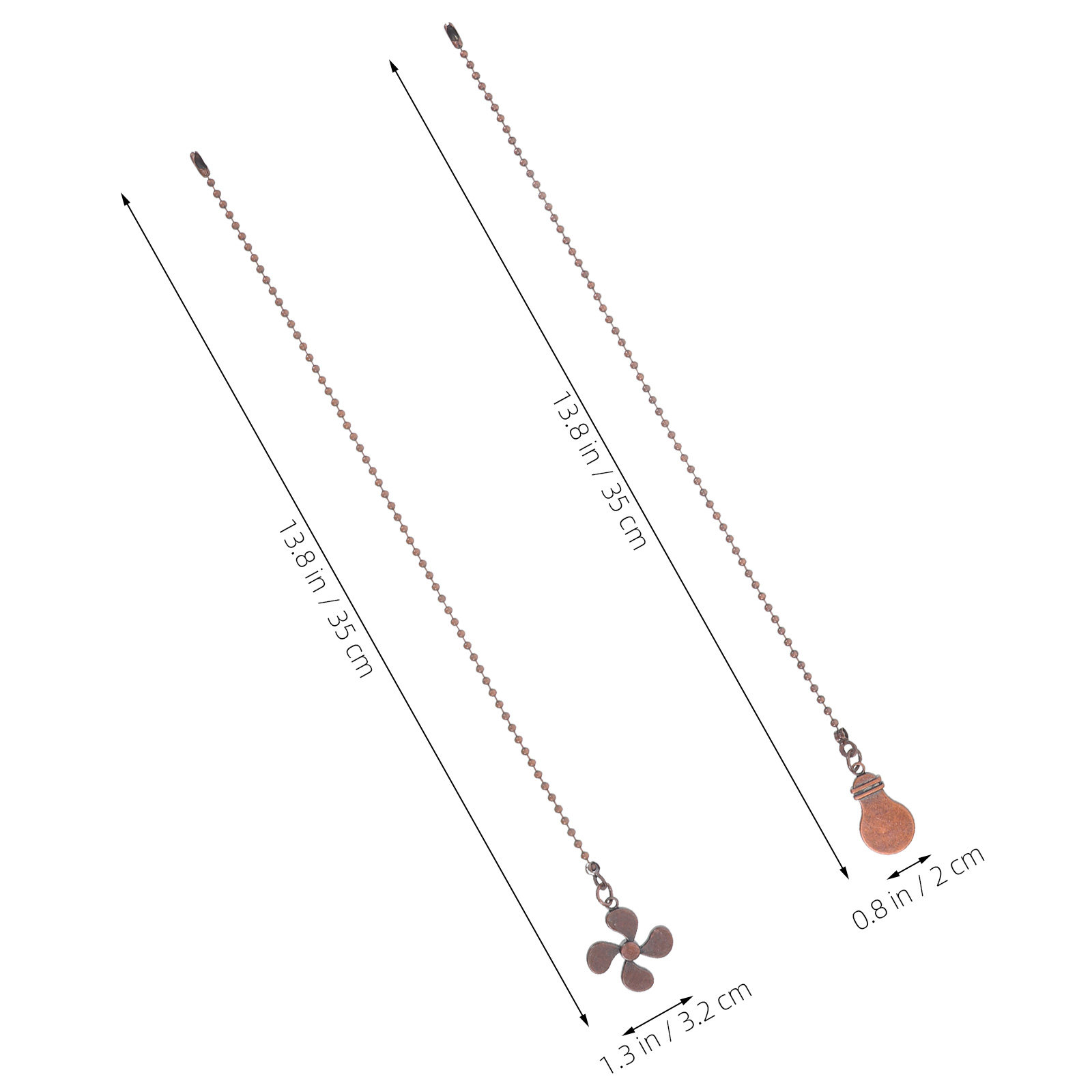 2Pcs Vintage Pendant Ceiling F - Decor Lighting Ceiling Fans ulasan dan harga