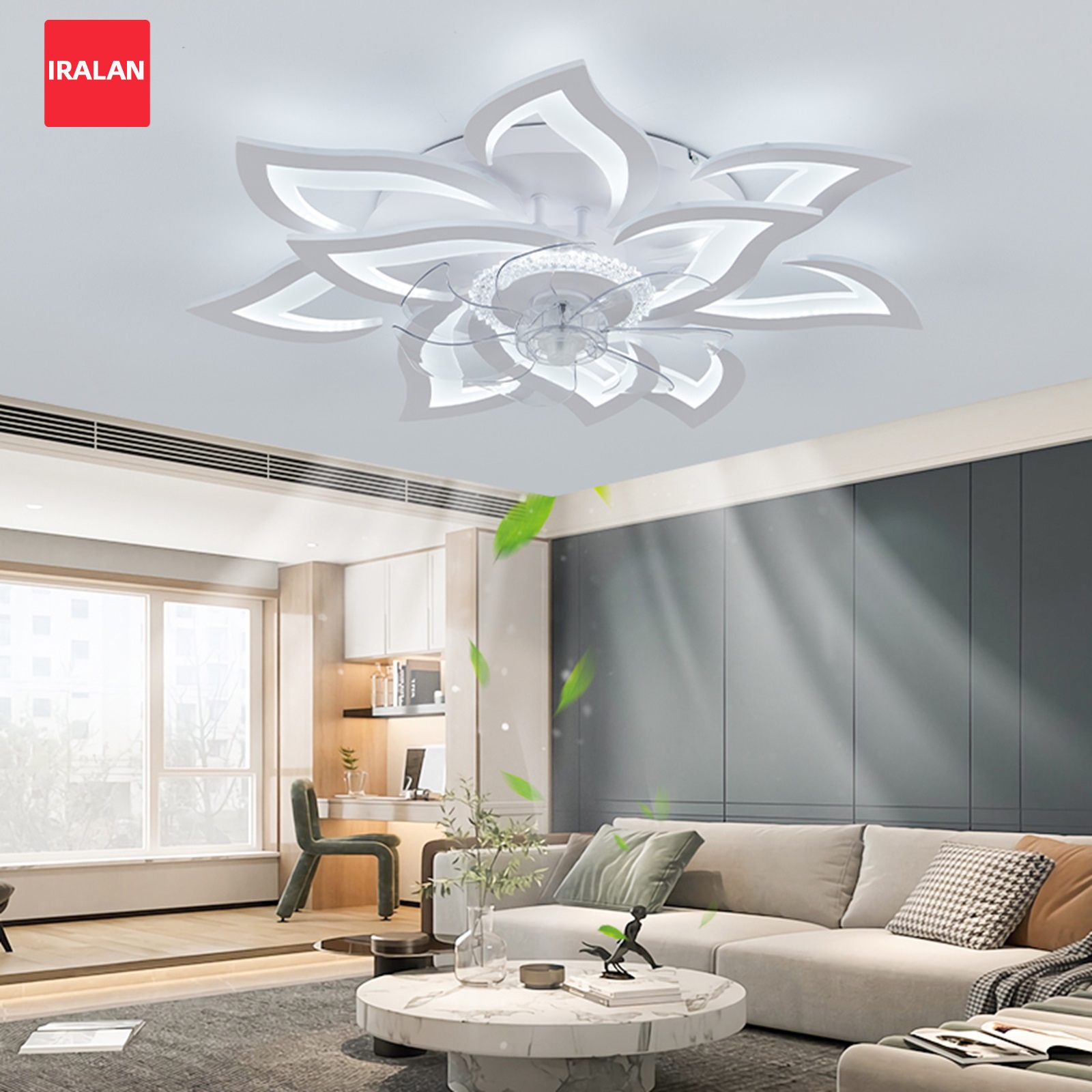 Flower Ceiling Fan with Lighti - Decor Lighting Ceiling Fans ulasan dan harga