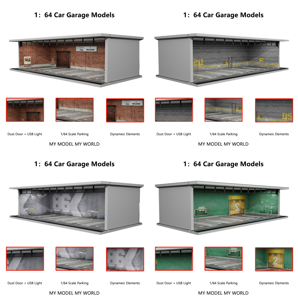 More Art 1/64 Car Garage Diora - Lighting Decor And More ulasan dan harga
