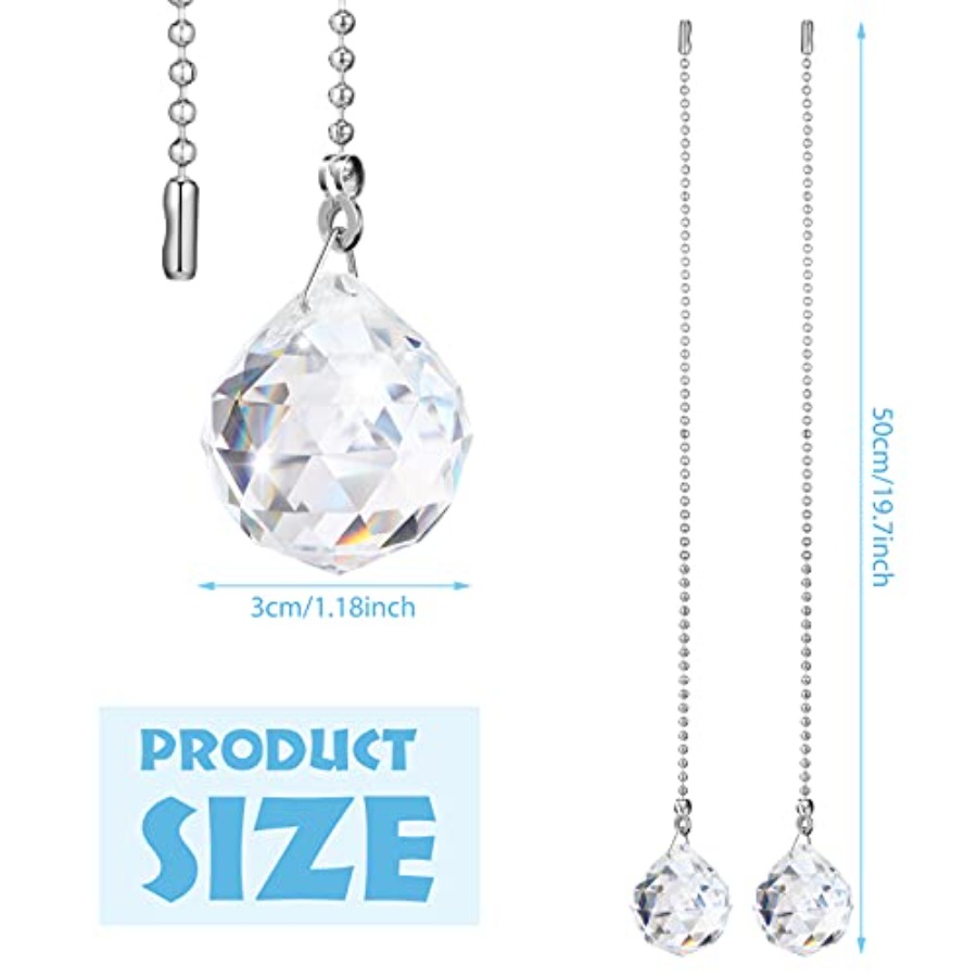 4 Pcs Fan Pull Chain Extension - Decor Lighting Ceiling Fans ulasan dan harga