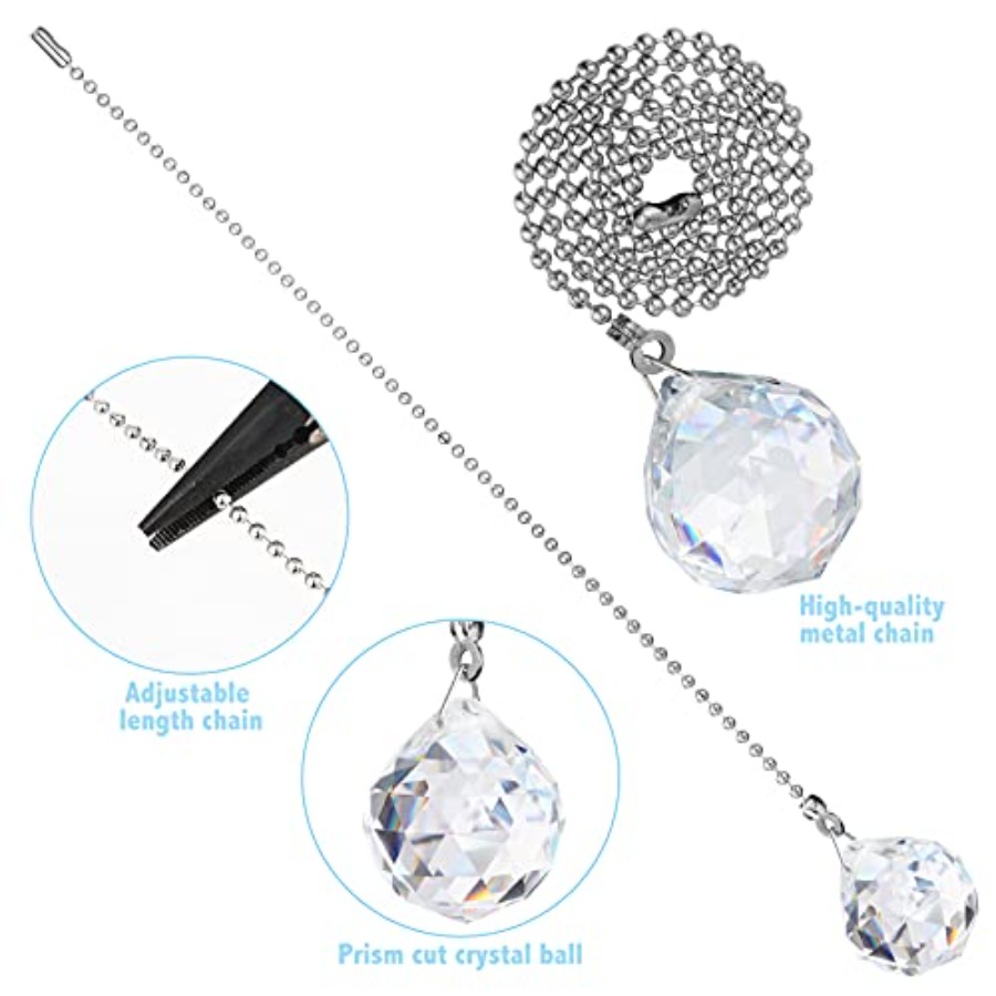 4 Pcs Fan Pull Chain Extension - Decor Lighting Ceiling Fans ulasan dan harga